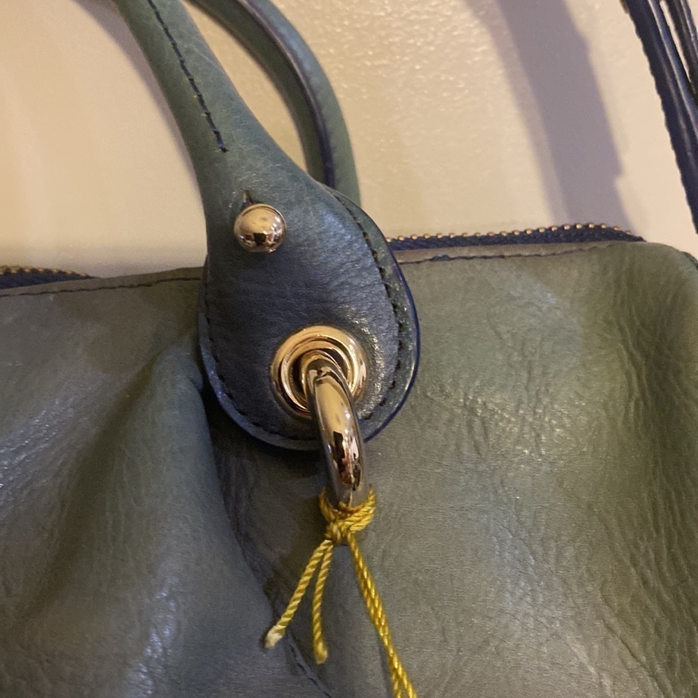 Tre Vero leather satchel purse crossbody bag removable strap - Picture 8 of 11